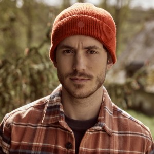 BONNET EN LAINE BRIQUE - FAGUO