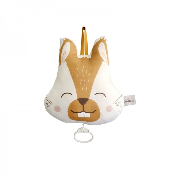 coussin musical écureuil