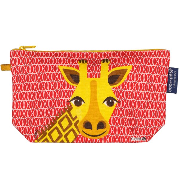 TROUSSE A CRAYONS GIRAFE ROUGE - COQ...
