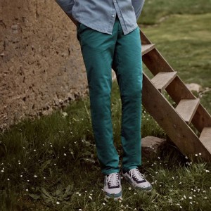 PANTALON CHINO BRIX VERT -... 2