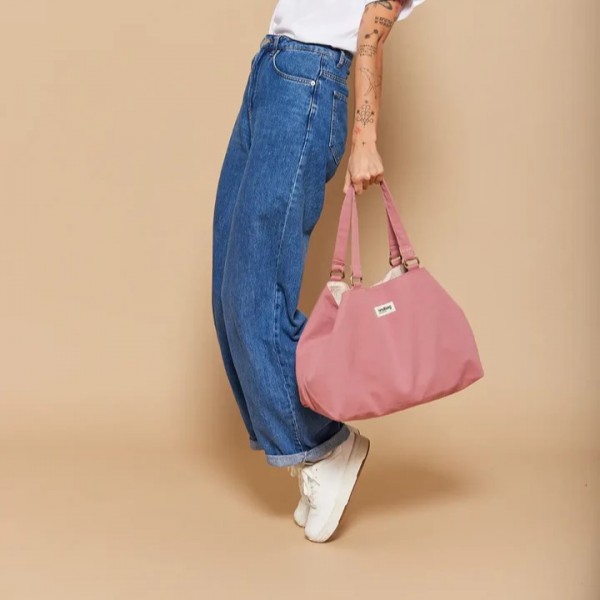 SAC CABAS RAPHAELLE COTON BIO - BLUSH - HINDBAG - LE MOUTON A 3 PATTES - 2