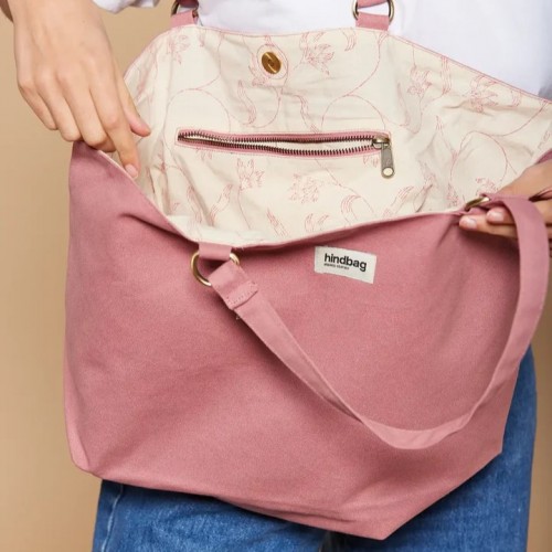 SAC CABAS RAPHAELLE COTON BIO - BLUSH - HINDBAG - LE MOUTON A 3 PATTES - 3