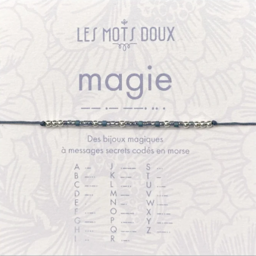 BRACELET LIEN CODE MORSE MAGIE OR - LES MOTS DOUX - LE MOUTON A 3 PATTES - 1