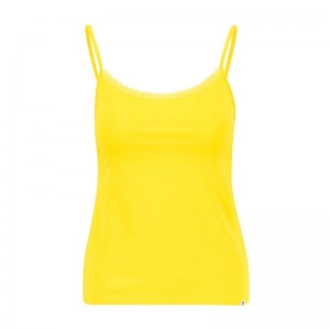 DEBARDEUR JAUNE FINES BRETELLES COTON BIO - BLUTSGESCHWISTER - LE MOUTON A 3 PATTES - 1 2