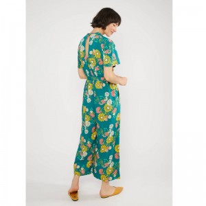 COMBINAISON ECOVERO IMPRIME FLEURS - BLUTSGESCHWISTER - LE MOUTON A 3 PATTES - 1 2