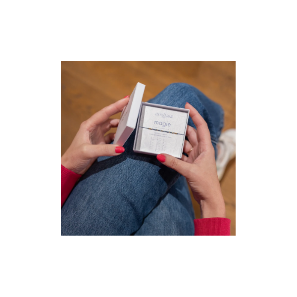 BRACELET LIEN CODE MORSE MAGIE ARGENT - LES MOTS DOUX - LE MOUTON A 3 PATTES - 2