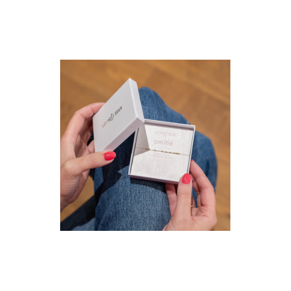 BRACELET LIEN CODE MORSE AMITIE OR - LES MOTS DOUX - LE MOUTON A 3 PATTES - 2