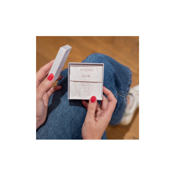 BRACELET LIEN CODE MORSE LOVE OR - LES MOTS DOUX - LE MOUTON A 3 PATTES - 2