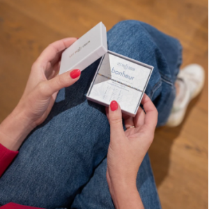 BRACELET LIEN CODE MORSE BONHEUR OR - LES MOTS DOUX  - LE MOUTON A 3 PATTES - 1 2