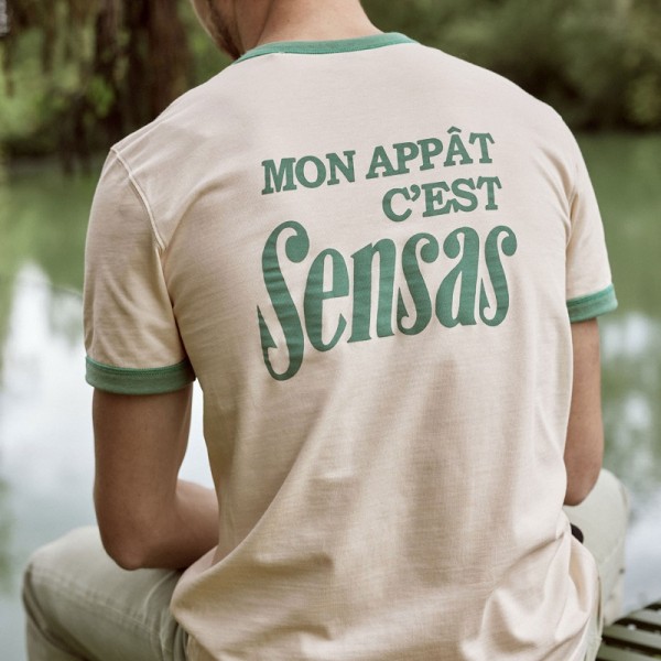 TSHIRT MC SENSAS MASSOURY ECRU - FAGUO