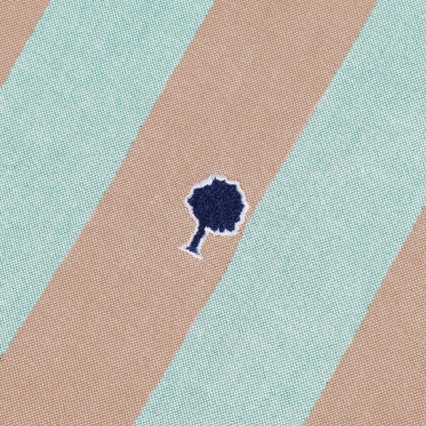 CHEMISE RAYEE VIMY BLEU CIEL ET OCRE...