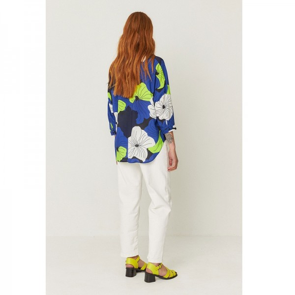 CHEMISIER MATTINA ECOVERO IMPRIME KOKOMO - SKFK - LE MOUTON A 3 PATTES - 2