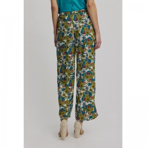 PANTALON SOUPLE ECOVISCOSE IMPRIME BOUQUET - TRANQUILLO - LE MOUTON A 3 PATTES - 1 2