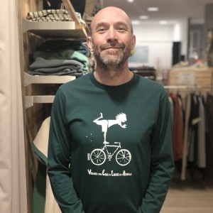 TSHIRT ML VELO VERT EMAIL -...