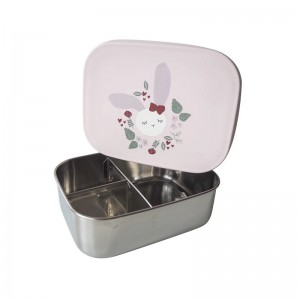 LUNCHBOX LAPIN ROSE - KIKADU