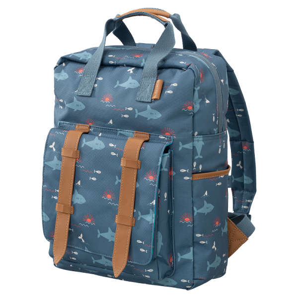 GRAND SAC A DOS REQUIN BLEU - FRESK