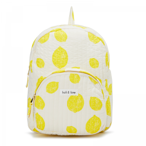 SAC A DOS MOTIF CITRON -...