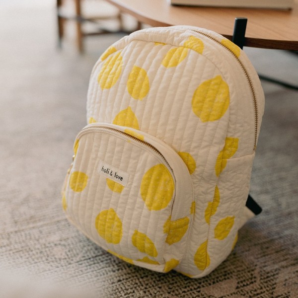 SAC A DOS MOTIF CITRON - HOLI&LOVE