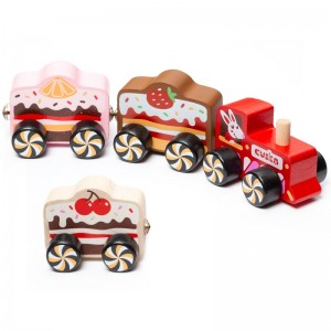 TRAIN EN BOIS CAKES - CUBIKA 2