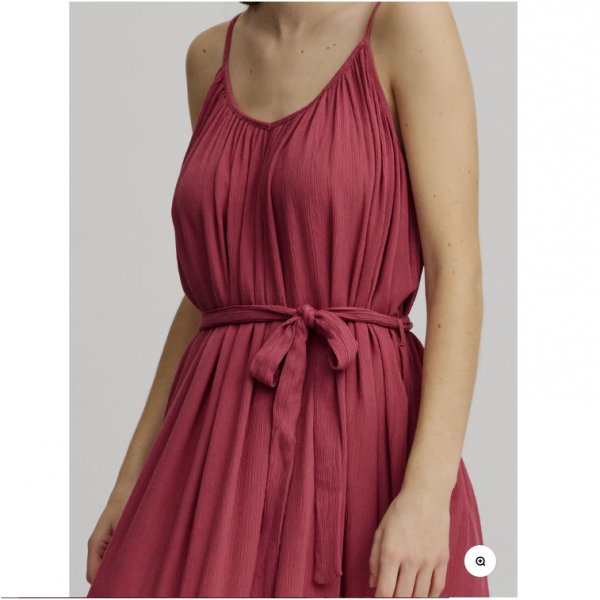 ROBE BRETELLES FLUIDE ECOVERO FROISSEE VIEUX ROSE - TRANQUILLO - LE MOUTON A 3 PATTES - 3