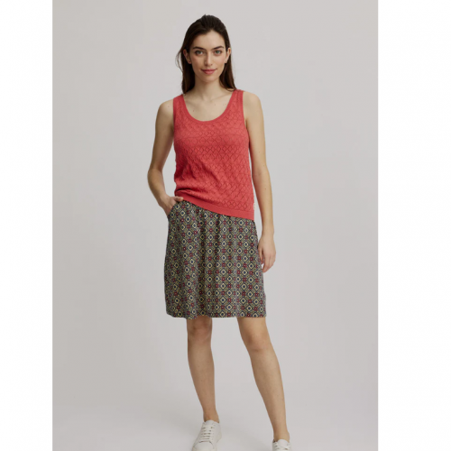 DEBARDEUR EN TRICOT DE COTON BIO AJOURE CORAIL - TRANQUILLO - LE MOUTON A 3 PATTES - 3