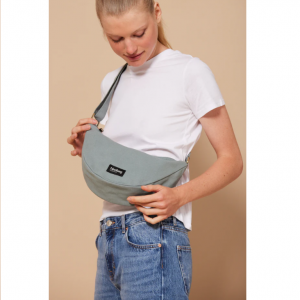 SAC BANANE ANDREA CONTON BIO SAUGE - HINDBAG - LE MOUTON A 3 PATTES - 1 2