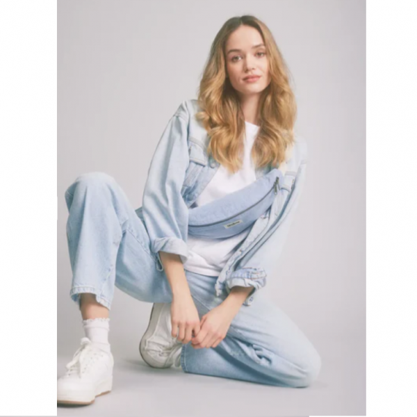 SAC BANANE OLIVIA COTON BIO DENIM BLEU - HINDBAG - LE MOUTON A 3 PATTES - 2