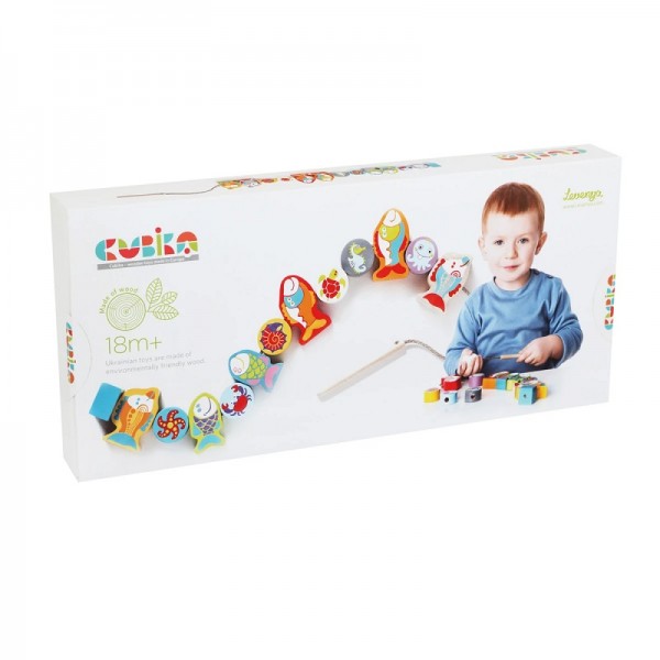 JEU A ENFILER POISSONS - CUBIKA
