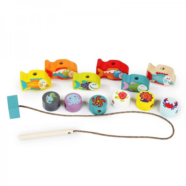 JEU A ENFILER POISSONS - CUBIKA