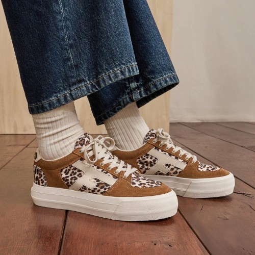 TENNIS WALNUT PLATFORM LEOPARD - FAGUO - LE MOUTON A 3 PATTES - 1