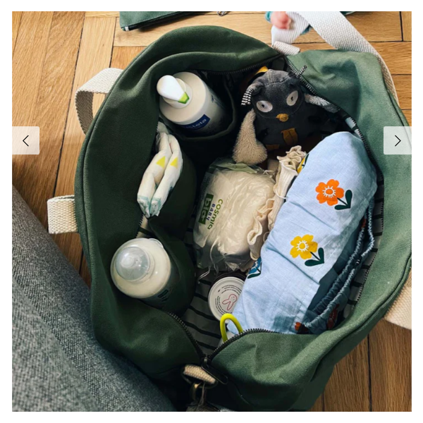 SAC BOWLING CHARLIE COTON BIO OLIVE - HINDBAG - LE MOUTON A 3 PATTES - 3