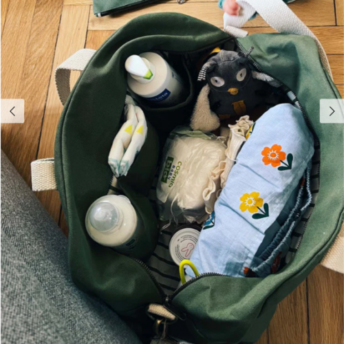 SAC BOWLING CHARLIE COTON BIO OLIVE - HINDBAG - LE MOUTON A 3 PATTES - 3