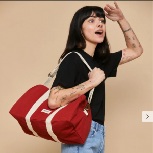 SAC BOWLING CHARLIE COTON BIO TERRACOTTA - HINDBAG - LE MOUTON A 3 PATTES - 1