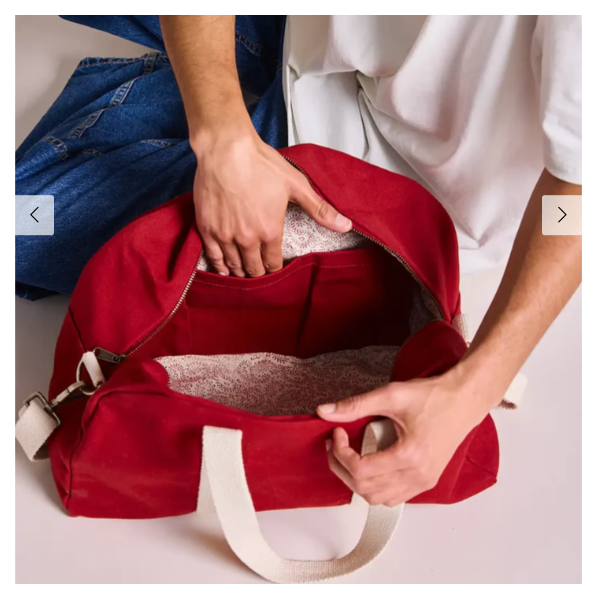 SAC BOWLING CHARLIE COTON BIO TERRACOTTA - HINDBAG - LE MOUTON A 3 PATTES - 2