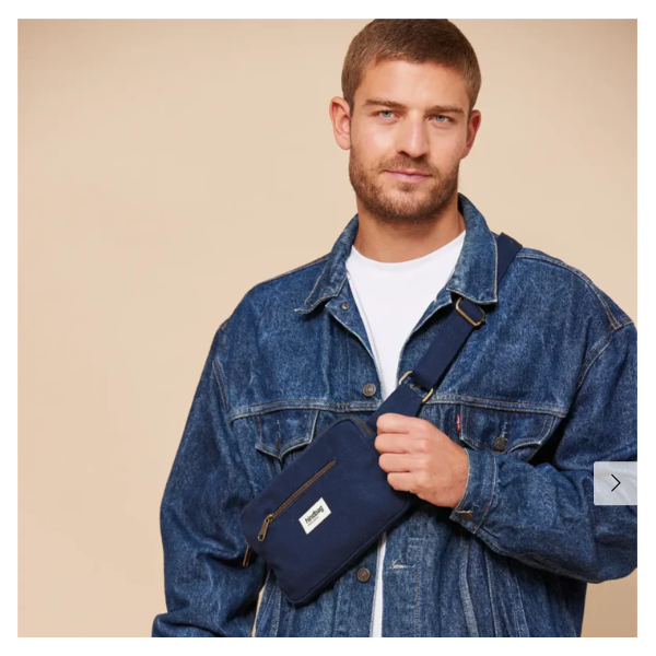 BANANE HARRY EN COTON BIO NAVY - HINDBAG  - LE MOUTON A 3 PATTES - 1