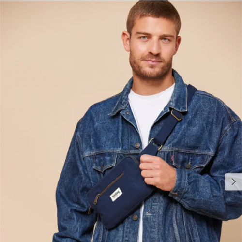 BANANE HARRY EN COTON BIO NAVY - HINDBAG  - LE MOUTON A 3 PATTES - 1