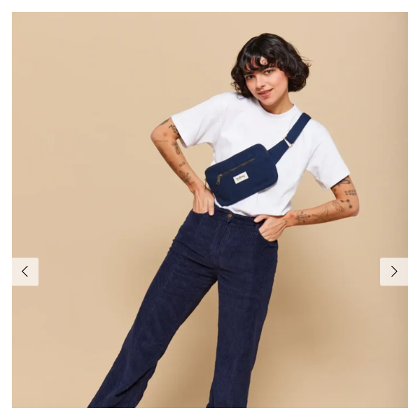 BANANE HARRY EN COTON BIO NAVY - HINDBAG  - LE MOUTON A 3 PATTES - 2