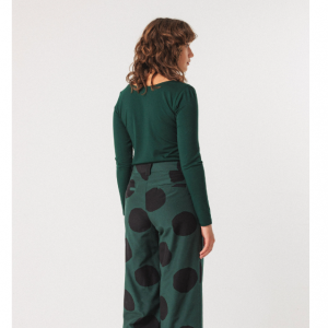 HAUT ZUR TENCEL UNI VERT FONCE - SKFK - LE MOUTON A 3 PATTES - 1 2