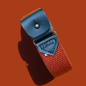 CEINTURE SANS BOUCLE VEGAN ET RECYCLEE MARRON - LIBELTE - LE MOUTON A 3 PATTES - 1 2