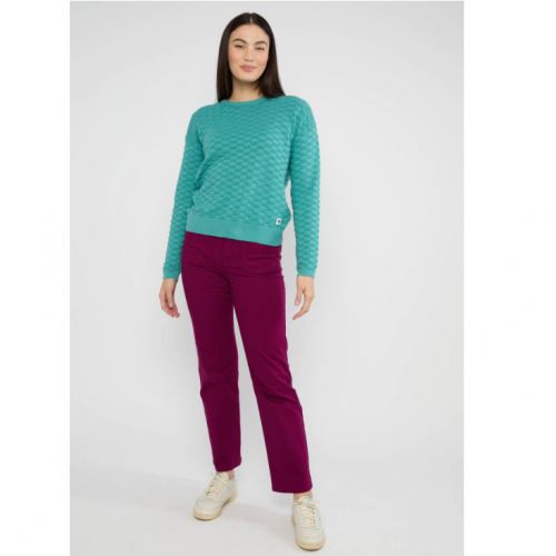 PANTALON COUPE DROITE VIOLET COTON BIO - BLUTSGESCHWISTER - LE MOUTON A 3 PATTES - 1