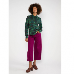 HAUT COL MONTANT FANTAISIE PAON COTON BIO - BLUTSGESCHWISTER - LE MOUTON A 3 PATTES - 1