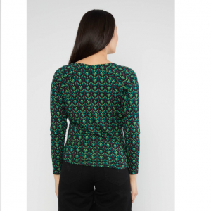 HAUT MANCHES LONGUES CHAUVE SOURIS IMPRIME COTON BIO - BLUTSGESCHWISTER - LE MOUTON A 3 PATTES - 1 2