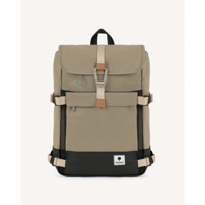SAC A DOS BEIGE COMMUTER NYLON RECYCLE - FAGUO - LE MOUTON A 3 PATTES - 1