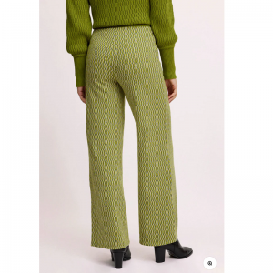 PANTALON EN TRICOT VERT RETRO - TRANQUILLO - LE MOUTON A 3 PATTES - 1 2