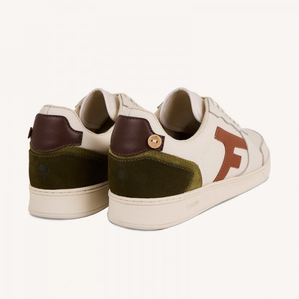 BASKETS HAZEL ECRUES  MARRON ET KAKI...