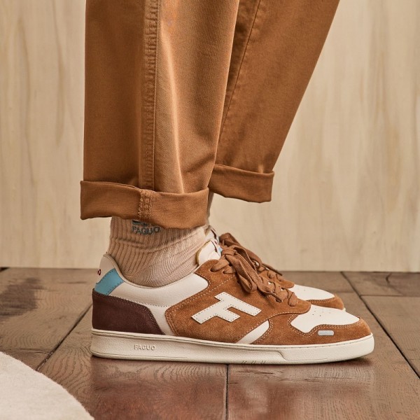 CHAUSSURES PALMER HOMME ECRUES ET MARRON - FAGUO - LE MOUTON A 3 PATTES - 1