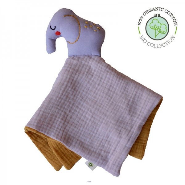 DOUDOU ELEPHANT EN COTON BIO- APUNT