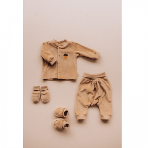 PANTALON VELOURS BEIGE BEBE... 2