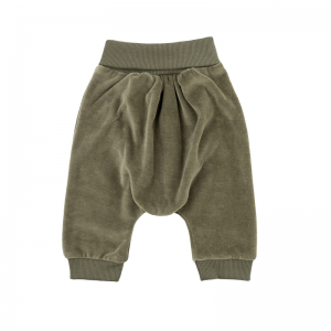 PANTALON VELOURS VERT BEBE...