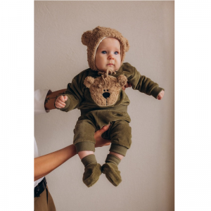 SWEAT BEBE VELOURS VERT...